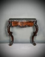 Mermer Tablalı Rokoko Duvar Konsolu