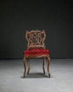 Oyma Sırtlı Rocaille Sandalye - Çift - Görsel 2