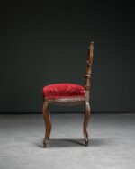 Oyma Sırtlı Rocaille Sandalye - Çift - Görsel 3