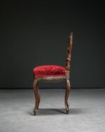 Oyma Sırtlı Rocaille Sandalye - Çift - Görsel 3