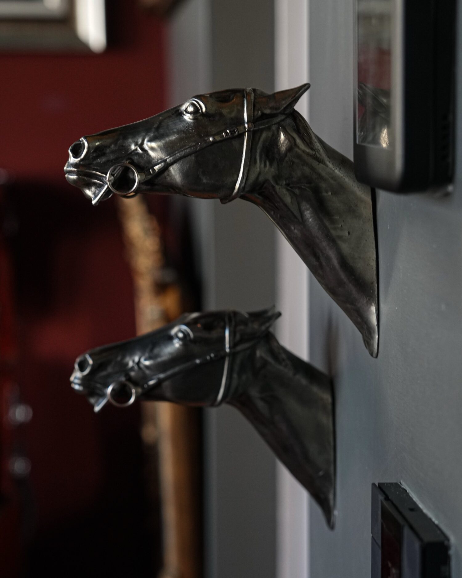 At Başlı Metal Duvar Askıları - Görsel 1