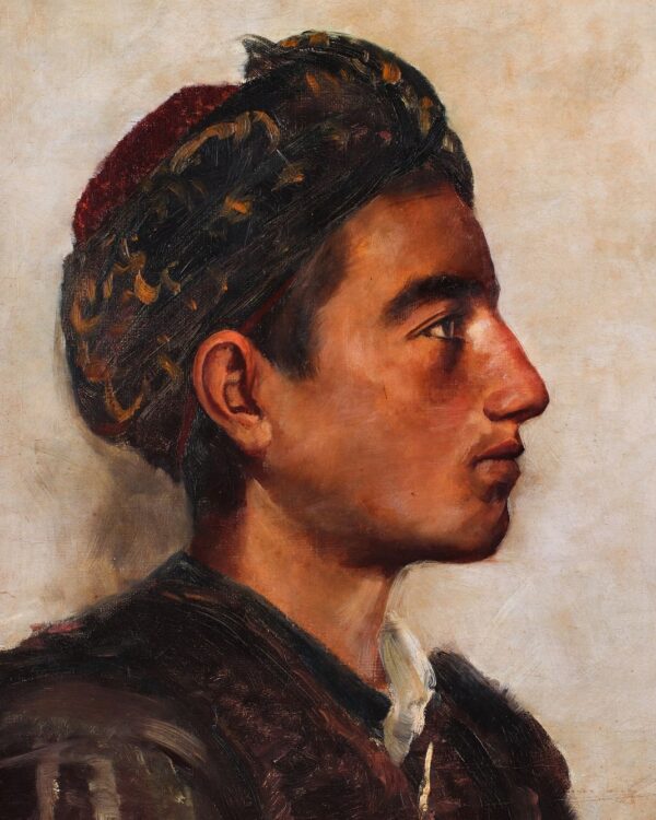 Osman Hamdi Bey - Genç Erkek Portresi - Kod 2491