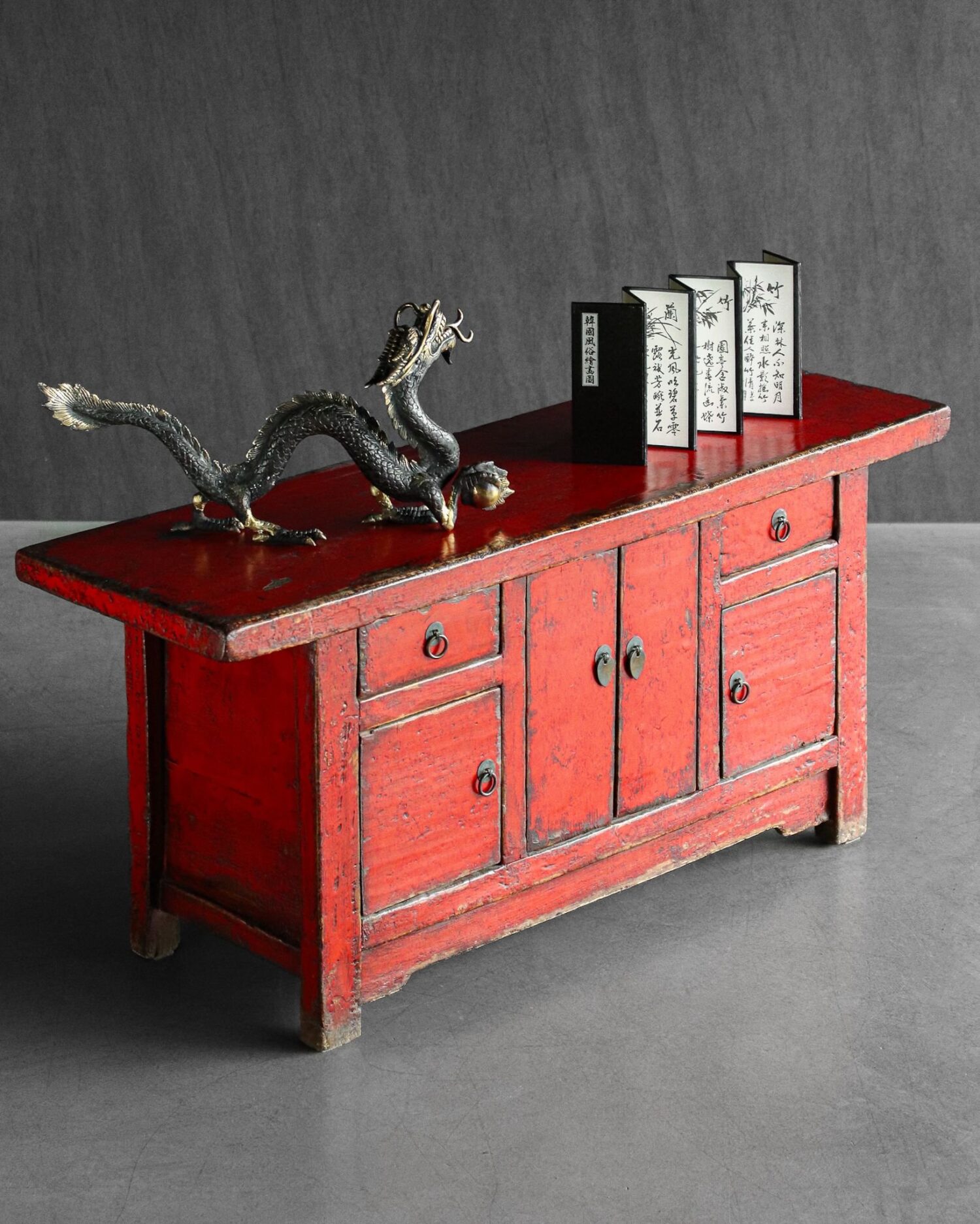 Kırmızı Çin Dolabı - Görsel 7