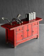 Kırmızı Çin Dolabı - Görsel 7