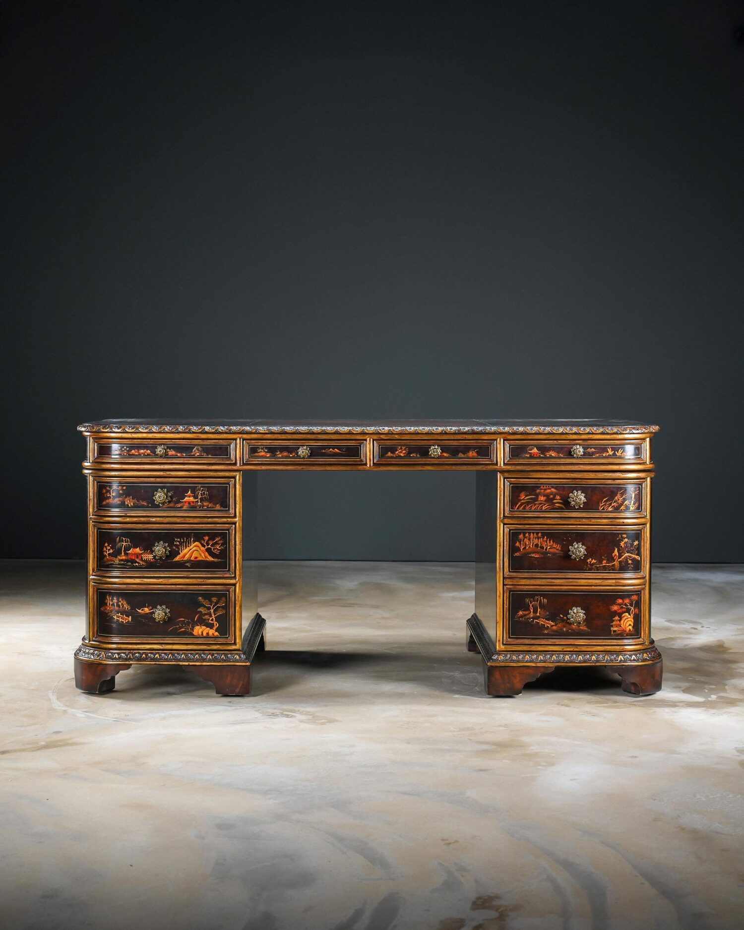 Theodore Alexander Chinoiserie Desk - Görsel 1