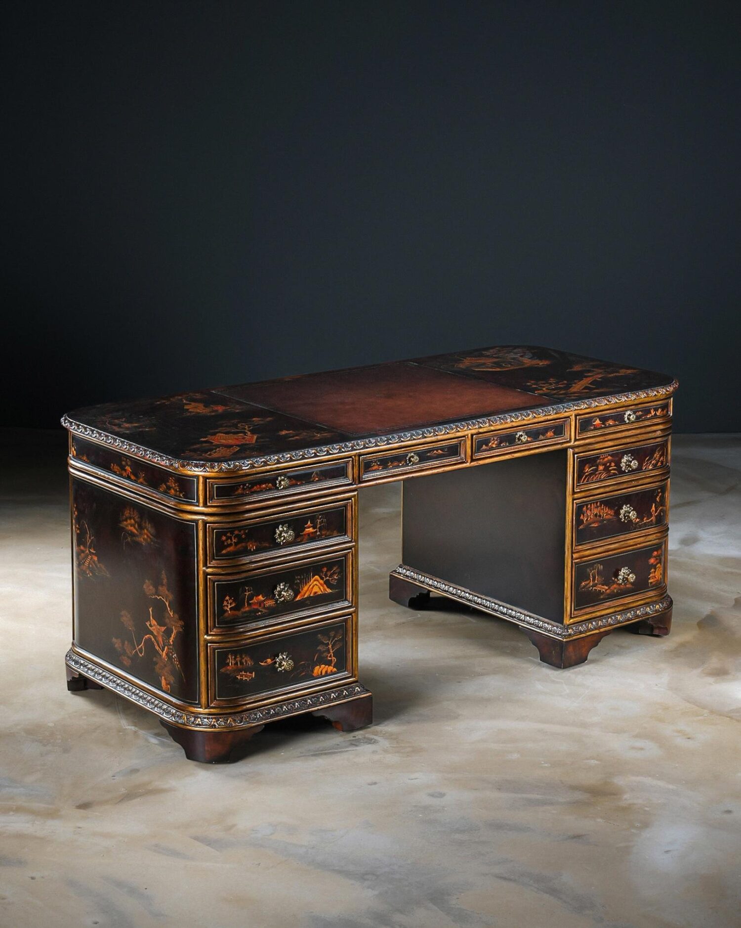 Theodore Alexander Chinoiserie Desk - Görsel 3