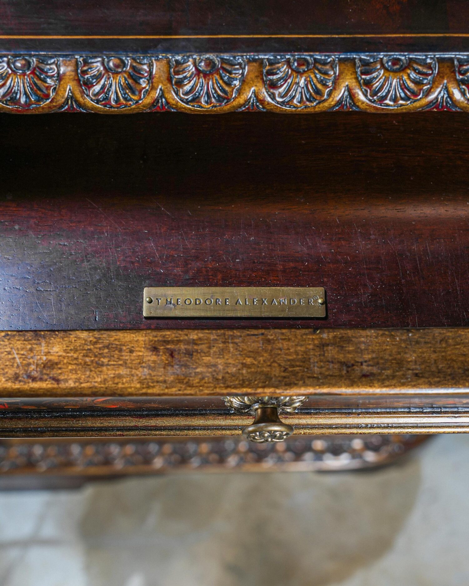 Theodore Alexander Chinoiserie Desk - Görsel 8