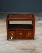 Üç Çekmeceli Bambu Komodin - Kod 4229