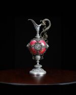 Antika Bronz ve Cam Sürahi