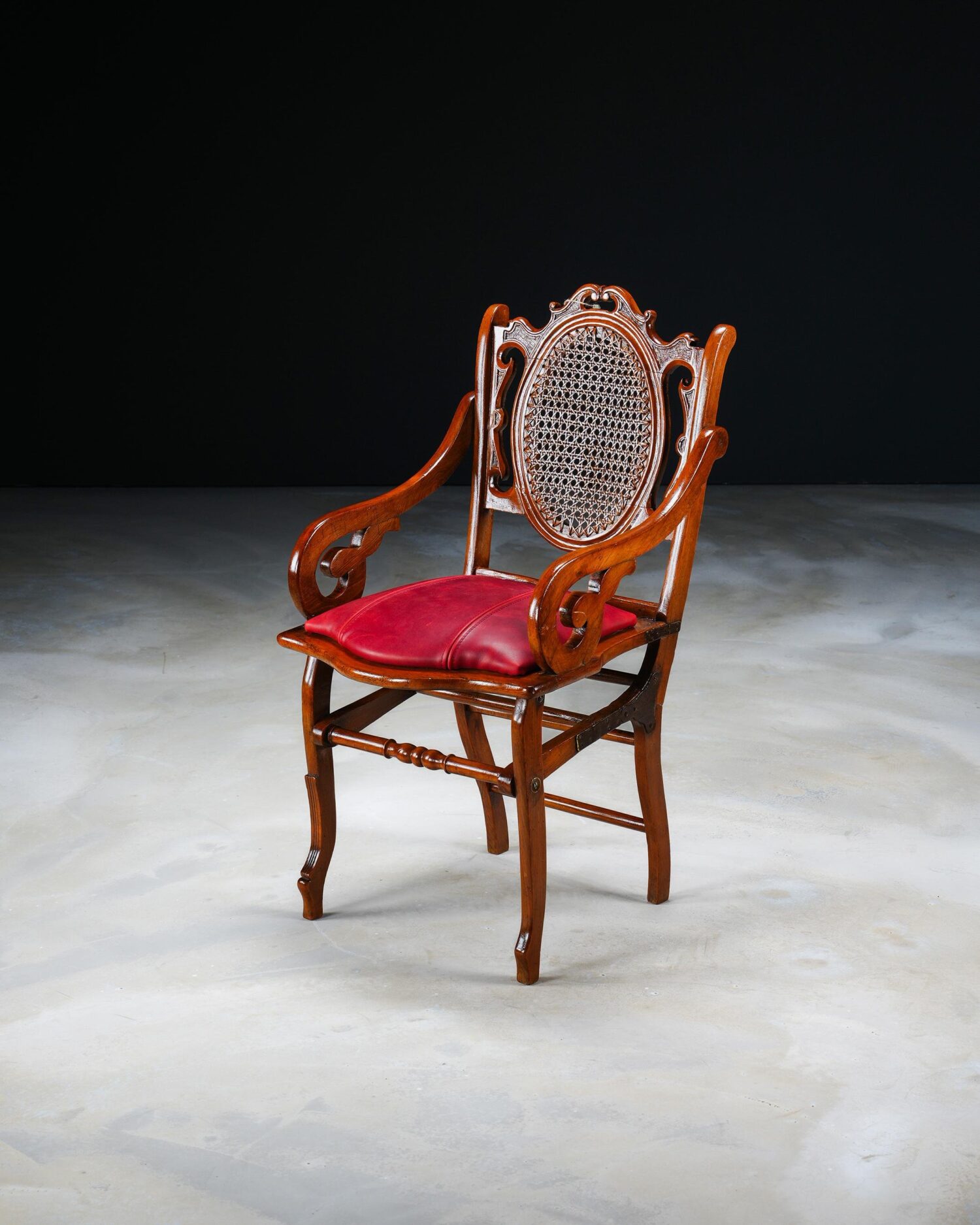 Hazeran Sırtlı Antika Koltuk - Görsel 1