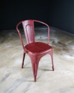 Kiremit Rengi Endüstriyel Sandalyeler - Çift - Görsel 6