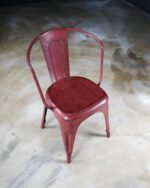 Kiremit Rengi Endüstriyel Sandalyeler - Çift - Görsel 4