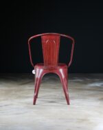 Kiremit Rengi Endüstriyel Sandalyeler - Çift - Görsel 5