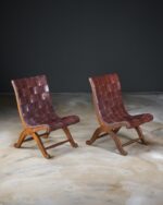 Pierre Lottier Alçak Deri Koltuklar - Çift - Kod 4010