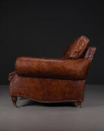 Geniş İngiliz Club Tipi Deri Koltuk – Çift - Görsel 3