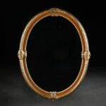 Rocaille Motifli Oval Ayna