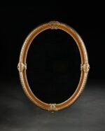 Rocaille Motifli Oval Ayna