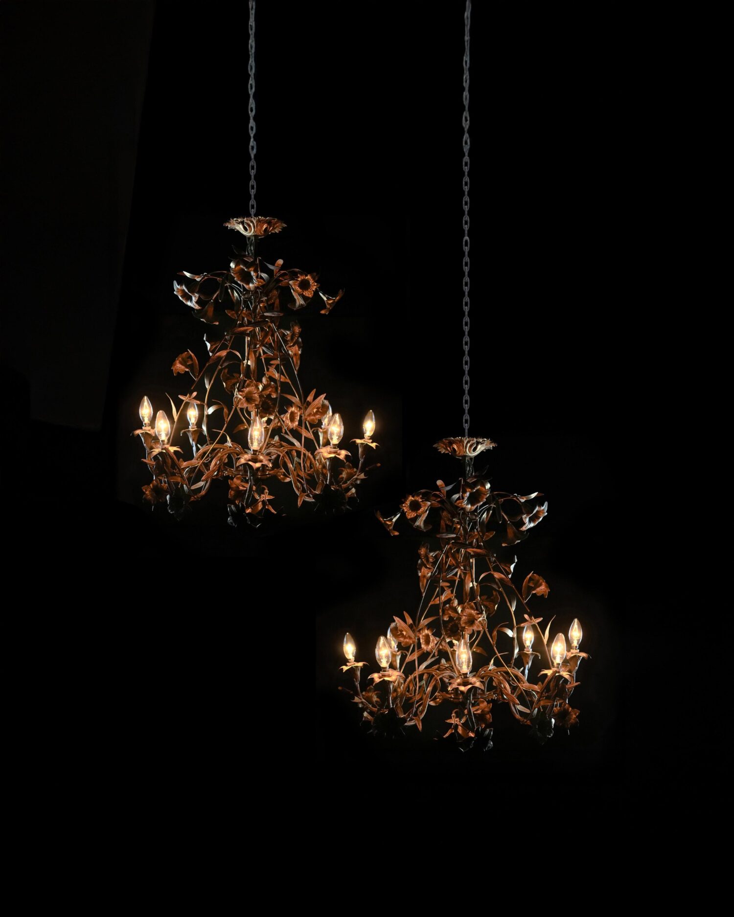 Çiçekli İtalyan Avizeler - Çift - Görsel 1