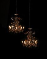 Çiçekli İtalyan Avizeler - Çift - Kod 3982