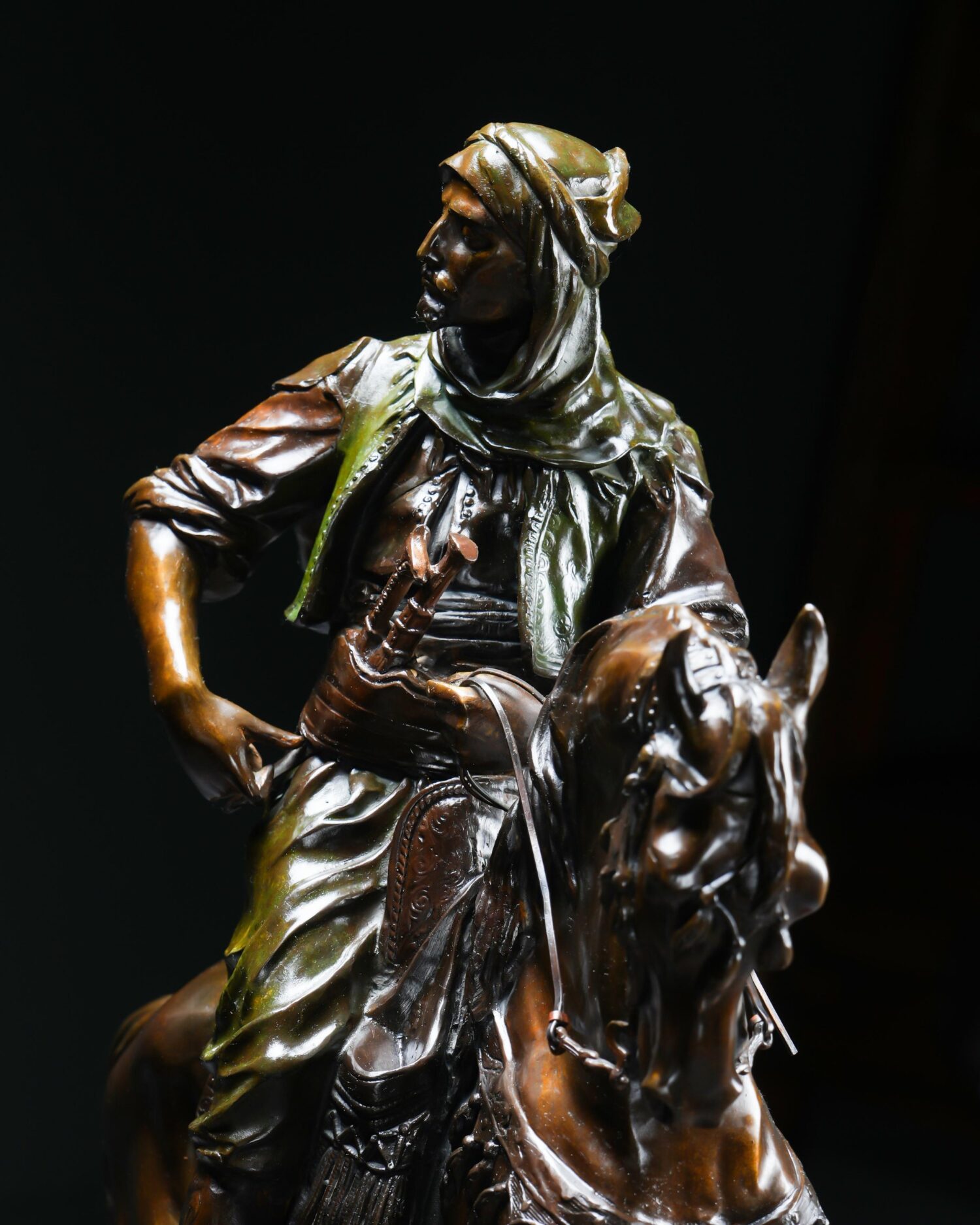 "Cavalier Arabe" - Alfred Barye - Görsel 3