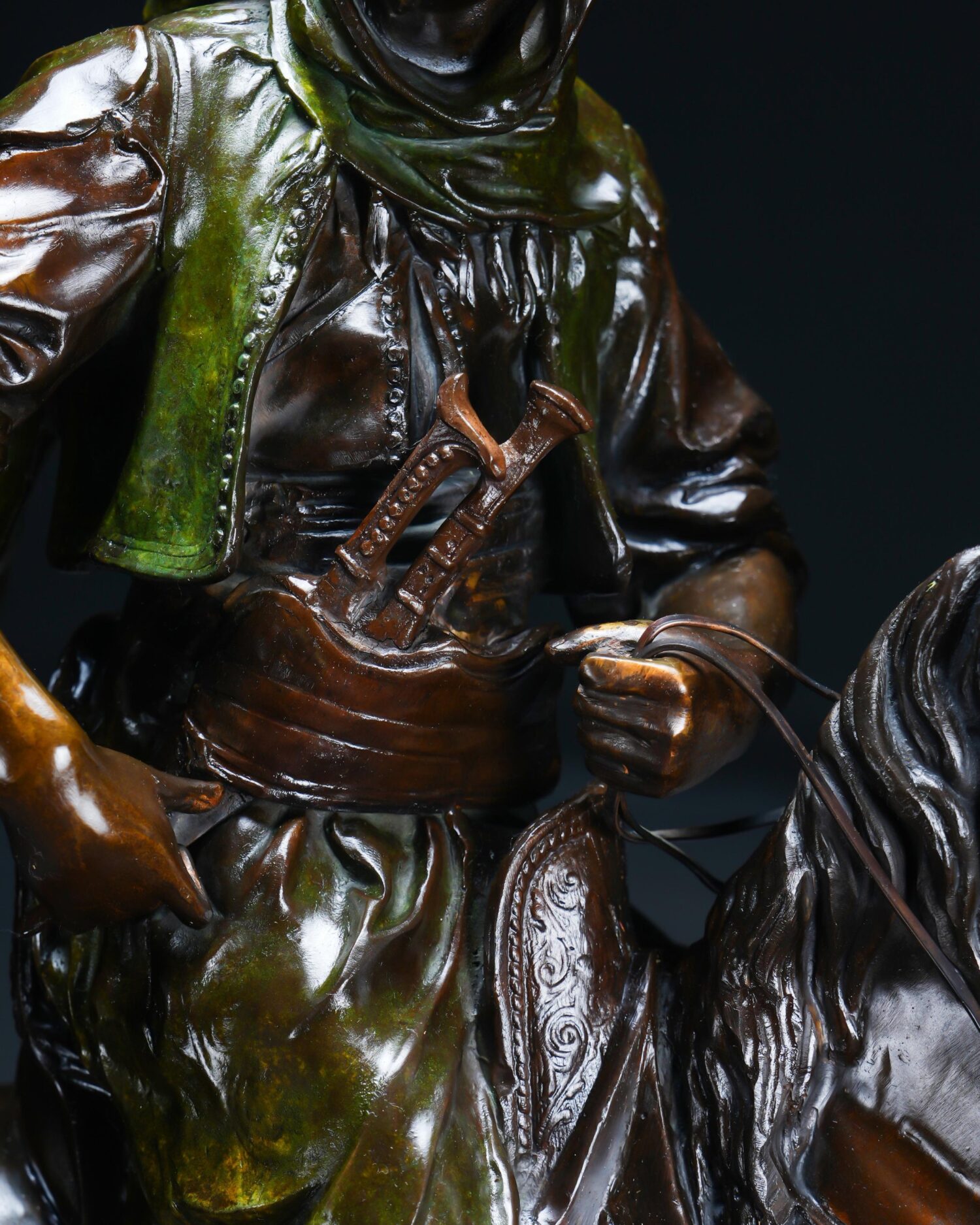 "Cavalier Arabe" - Alfred Barye - Görsel 5