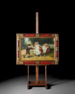 Oynayan Çocuklar Yağlı Boya Tablo - Kod 4040