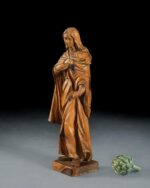 Ahşap Oyma Madonna Heykeli - Görsel 5