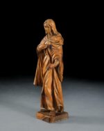 Ahşap Oyma Madonna Heykeli - Görsel 4