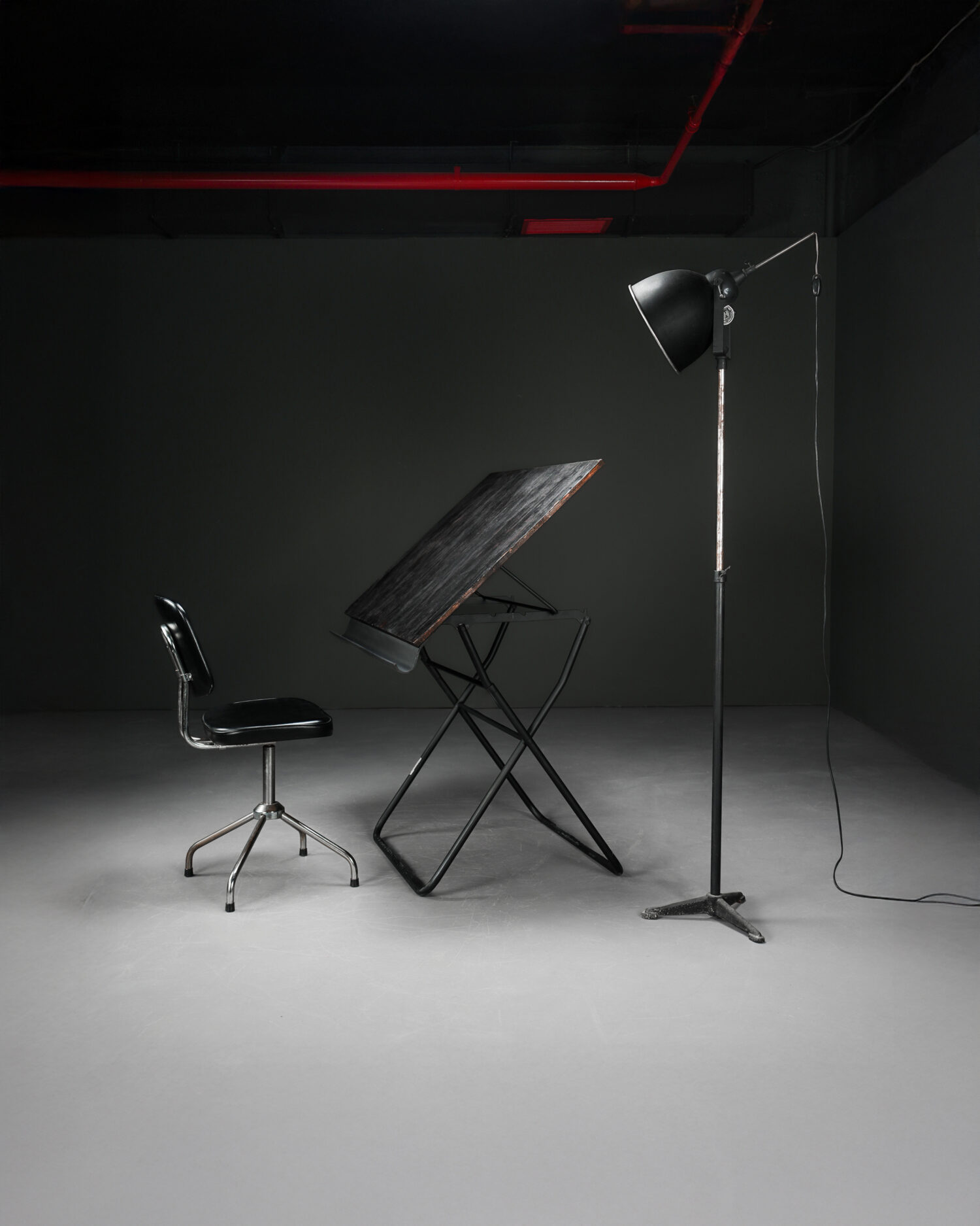 Nestler Katlanabilir Çizim Masası - 1950'ler - Görsel 1