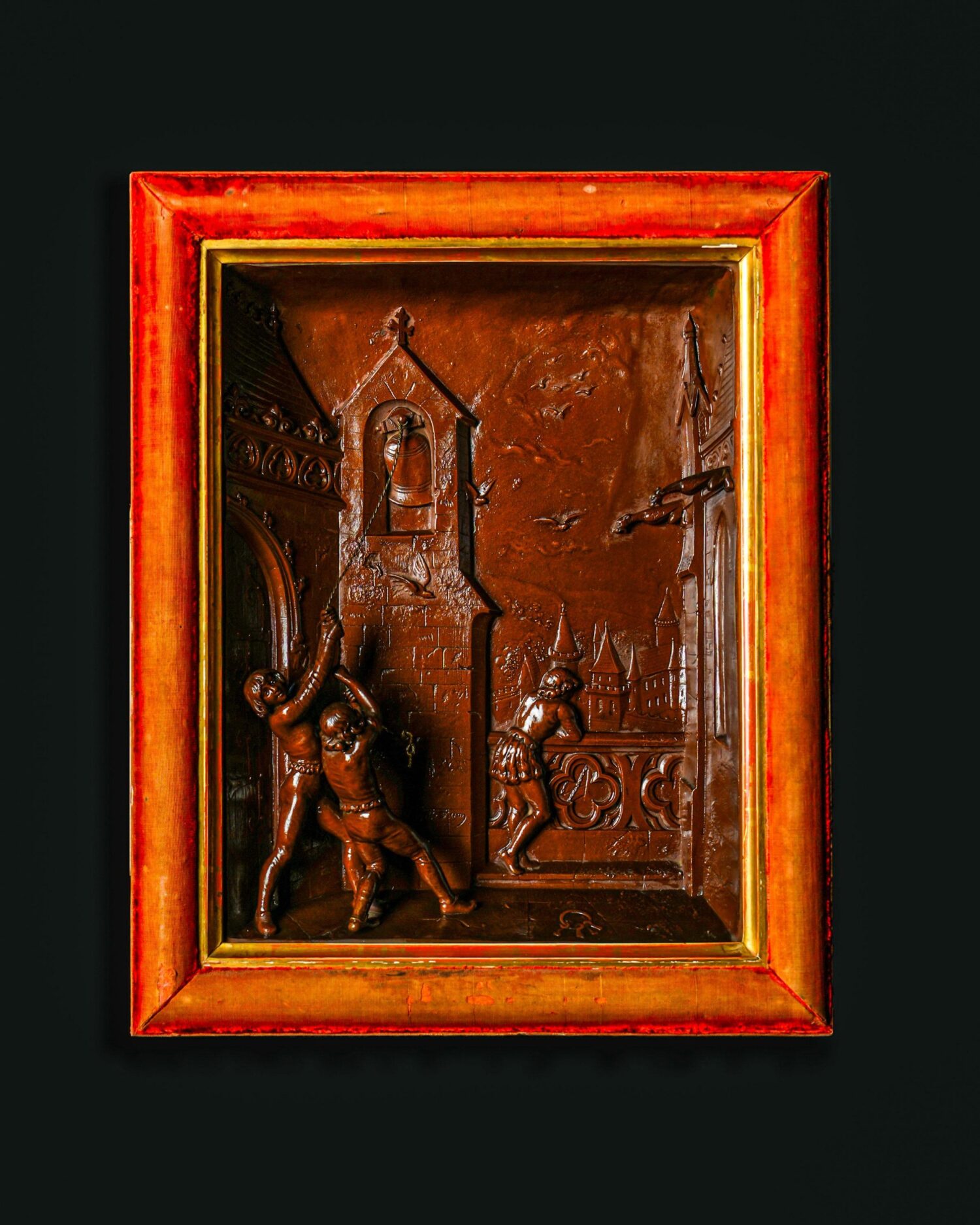 Döküm Bronz Üç Boyutlu Antika Tablo - Görsel 1