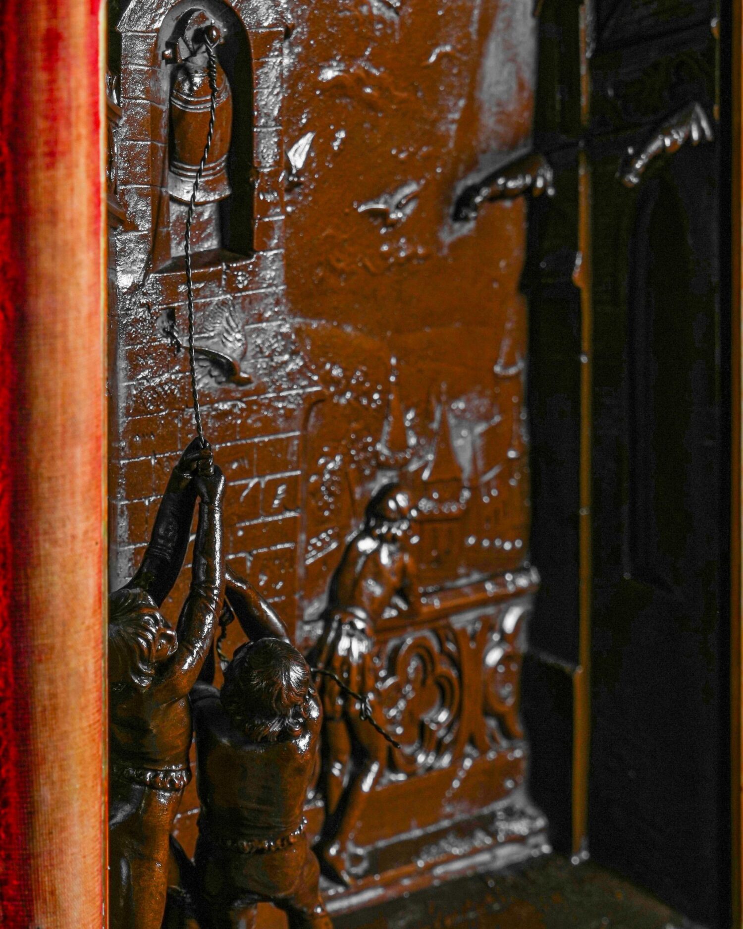 Döküm Bronz Üç Boyutlu Antika Tablo - Görsel 5