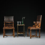 Kabartmalı Deri İspanyol Koltuklar - Kod 4271