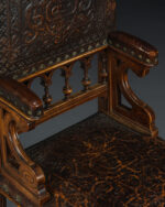 Kabartmalı Deri İspanyol Koltuklar - Kod 4271