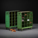 Pigeonhole endüstriyel ayakkabı dolabı, Almanya, 1950'ler