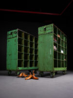 Pigeonhole endüstriyel ayakkabı dolabı, Almanya, 1950'ler - Görsel 8