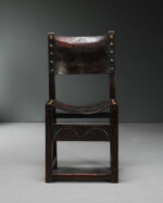 Perçinli Deri Sandalyeler - Dört Adet - Görsel 5