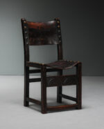 Perçinli Deri Sandalyeler - Dört Adet - Görsel 6