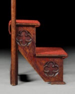 Victorian Gothic Kütüphane Merdiveni, 19.Yüzyıl Sonları. - Görsel 3