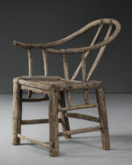 Antika "Horseshoe Back" Çin Koltuk - Görsel 5