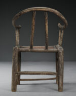 Antika "Horseshoe Back" Çin Koltuk - Görsel 4