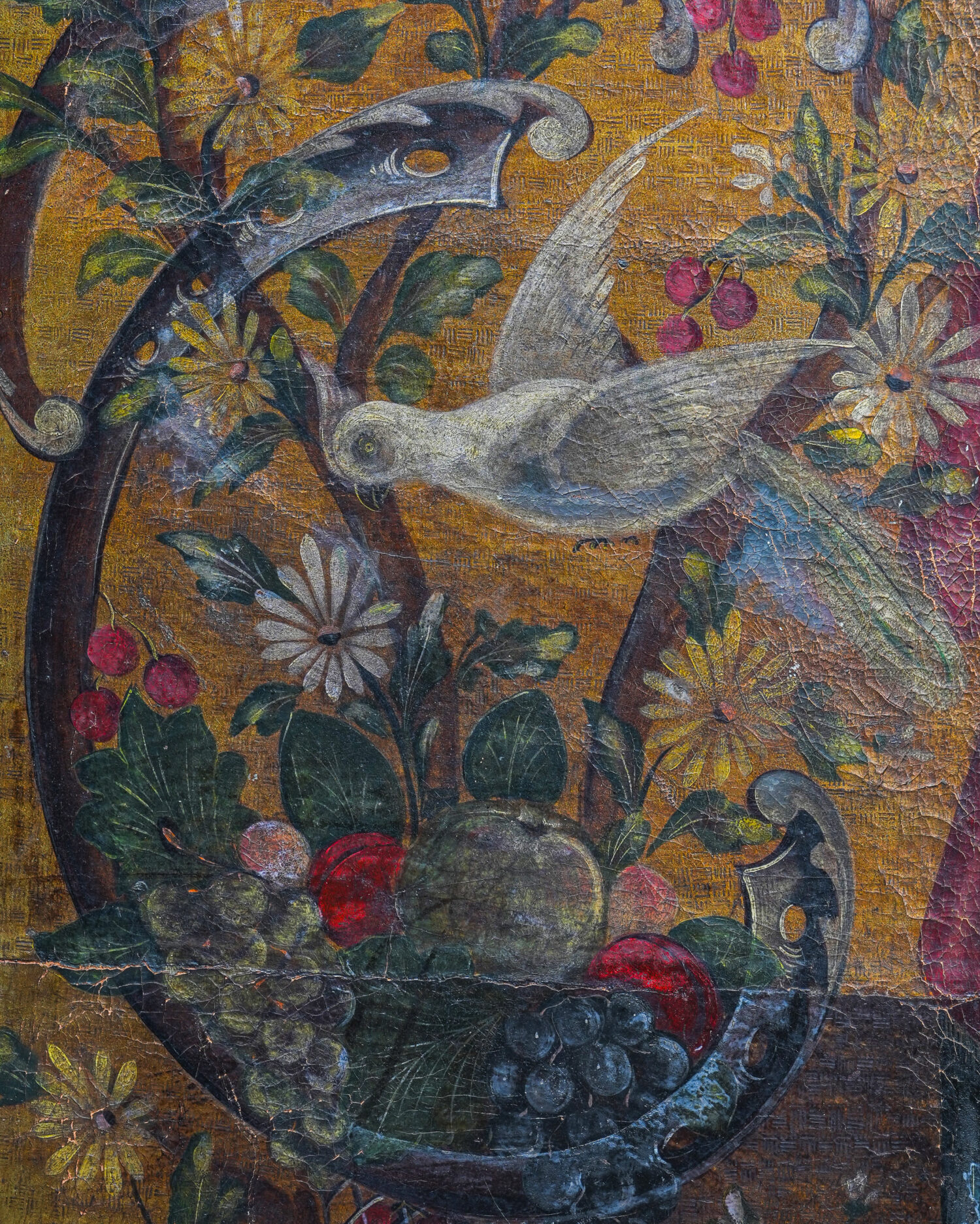 Antika deri paravan, Hollanda, 18. yüzyıl - Görsel 5