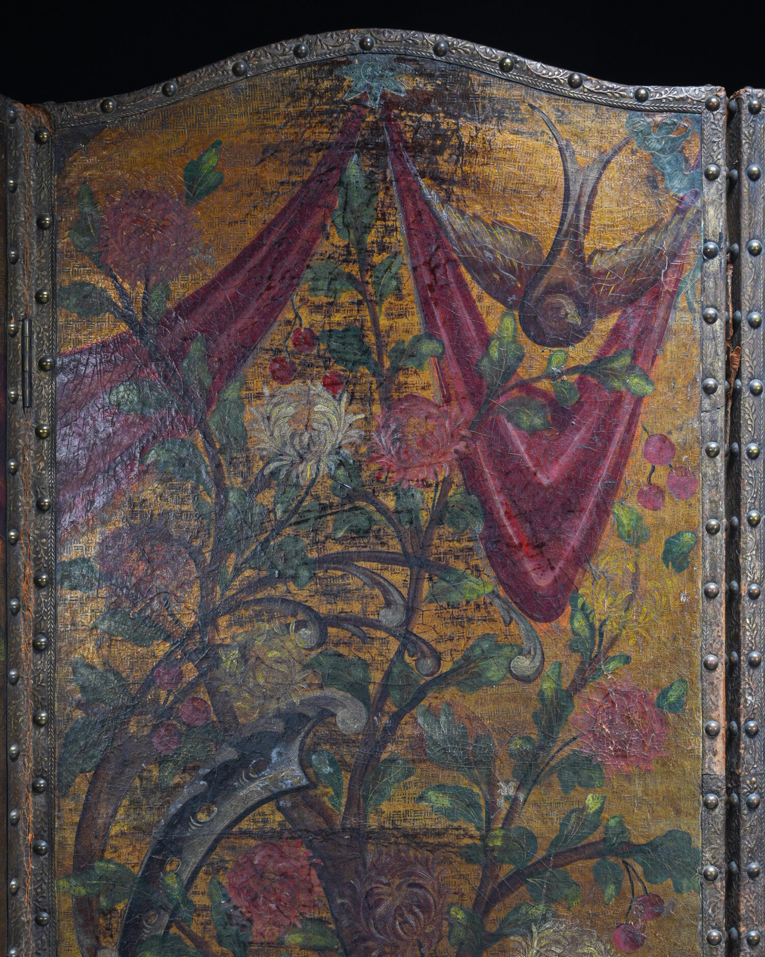 Antika deri paravan, Hollanda, 18. yüzyıl - Görsel 7