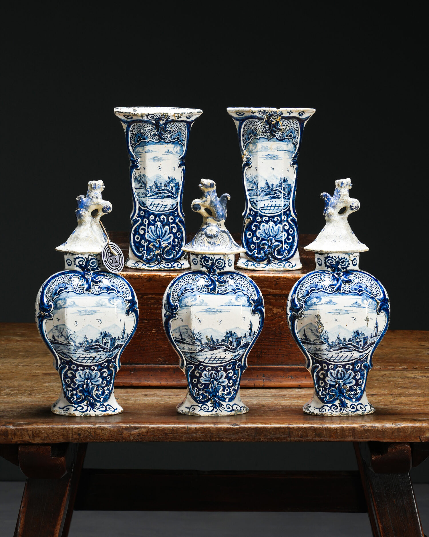 "Delft Blue" Seramik Vazolar - Hollanda - Görsel 1