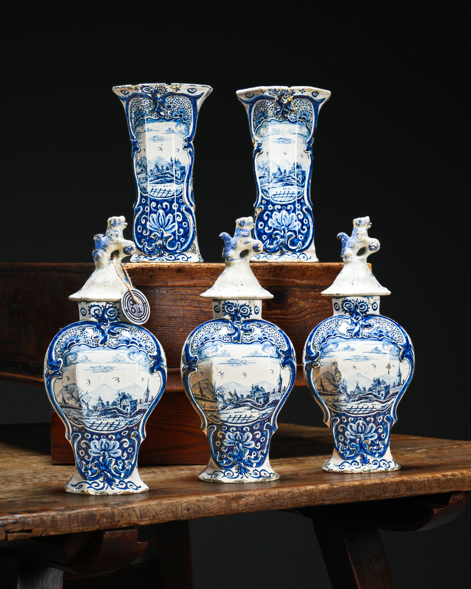 "Delft Blue" Seramik Vazolar - Hollanda - Görsel 3