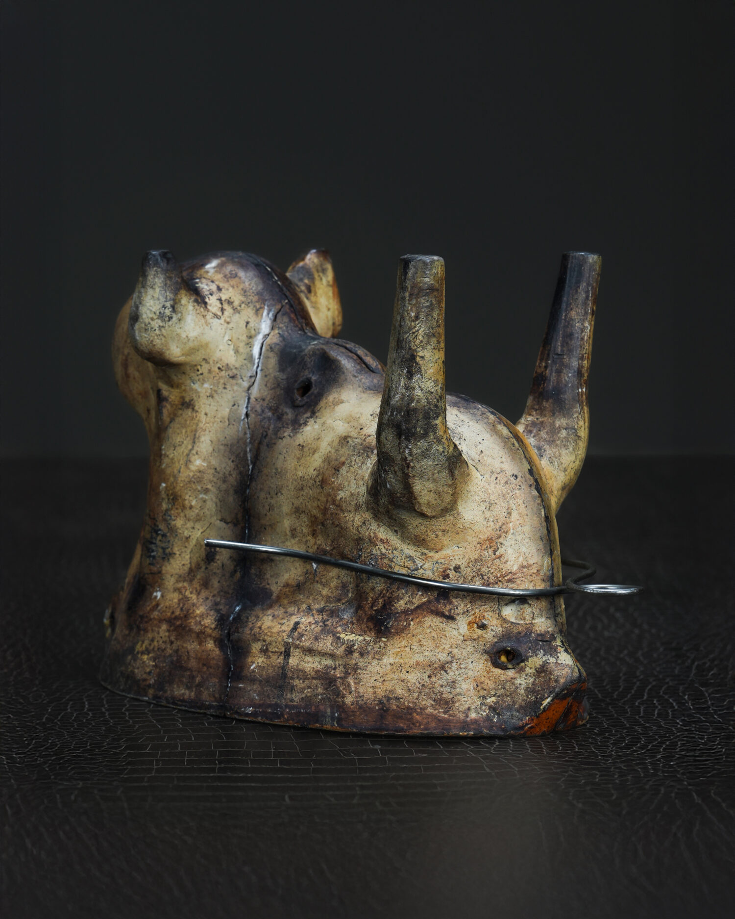 Seramik Gergedan Figürü - Görsel 4