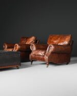 Balmoral Geniş Deri Koltuklar - Çift - Görsel 2