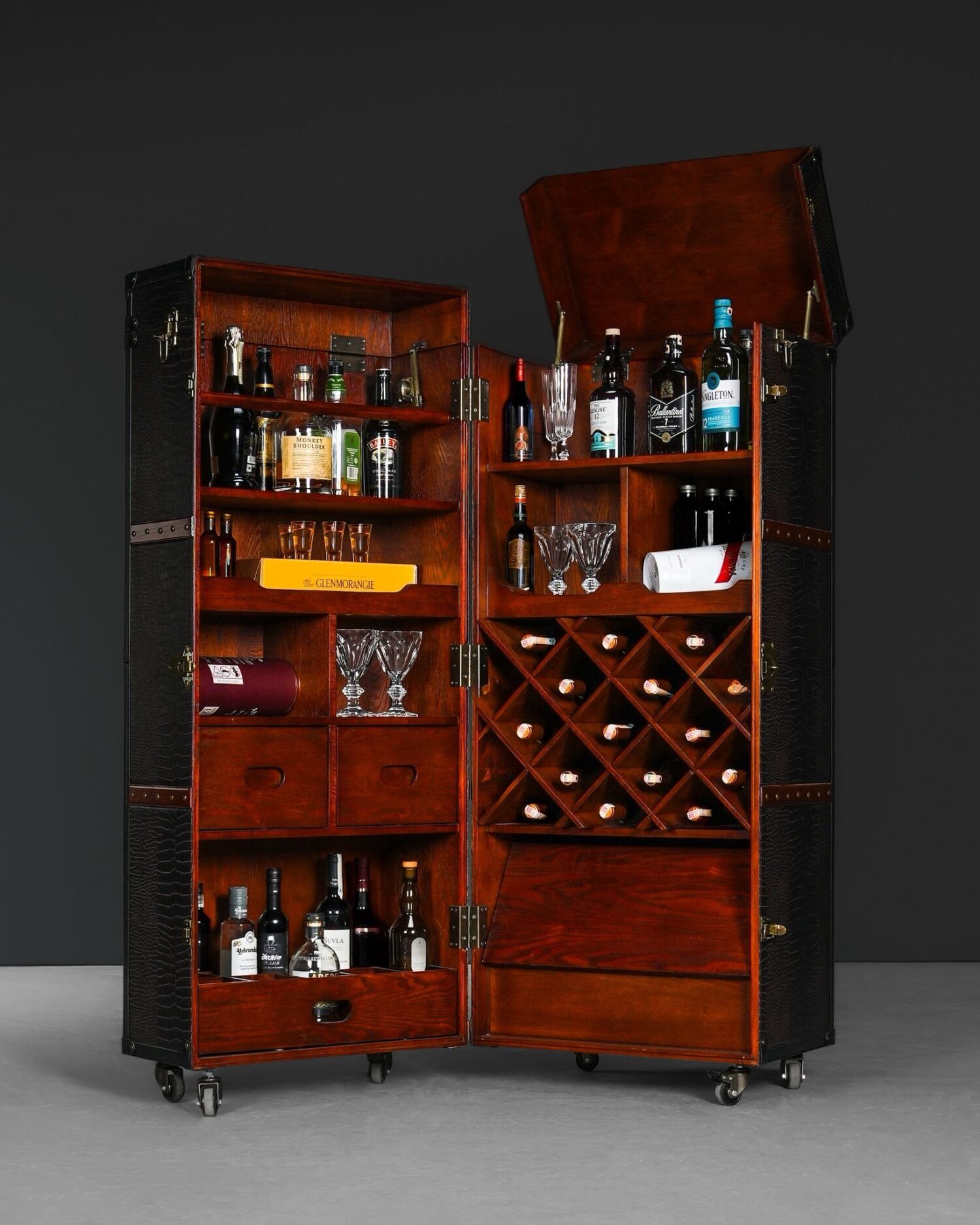 Globetrotter Bar Dolap, Kare Design - Görsel 1