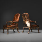 Theodore Alexander Cowhide Chairs - Çift - Kod 4441