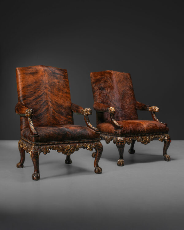 Theodore Alexander Cowhide Chairs - Çift - Kod 4441