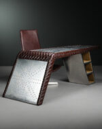 Kapitone Deri Kaplama Aviator Masa - Görsel 2